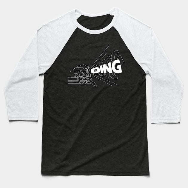 DING DING DING Baseball T-Shirt by d4n13ldesigns